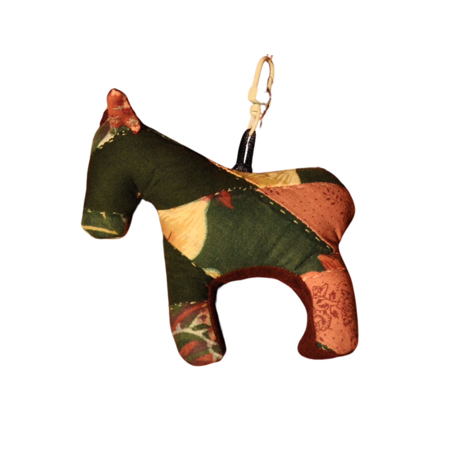 Woodsy Quilt Horse Bag Charm