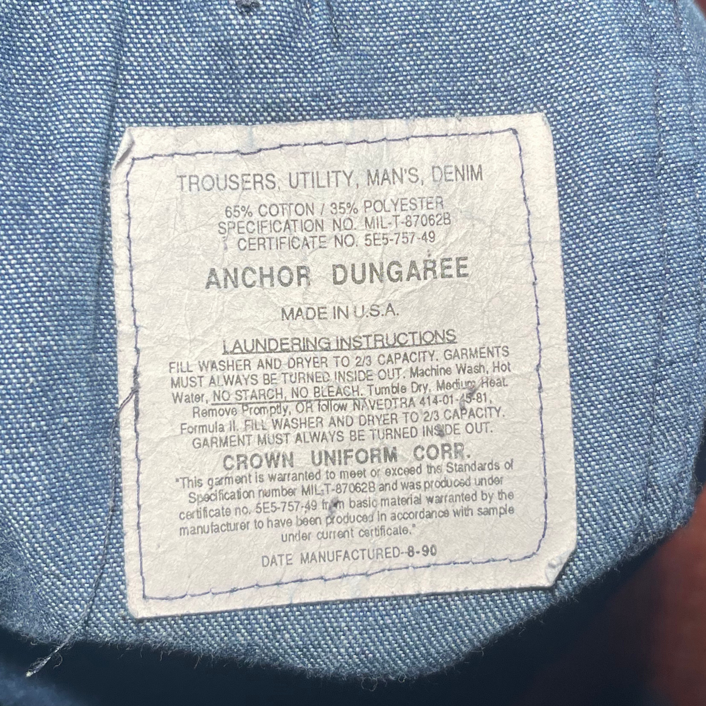 Vintage Sailor Bell Bottom Jeans