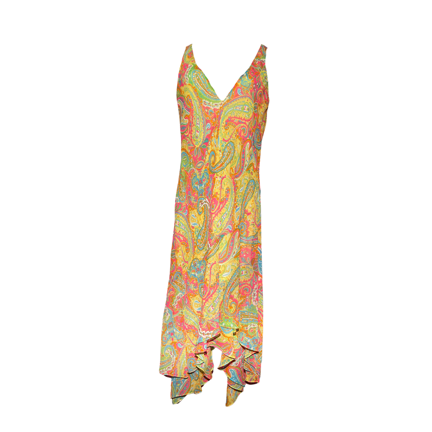 Ralph Lauren Paisley Silk Dress