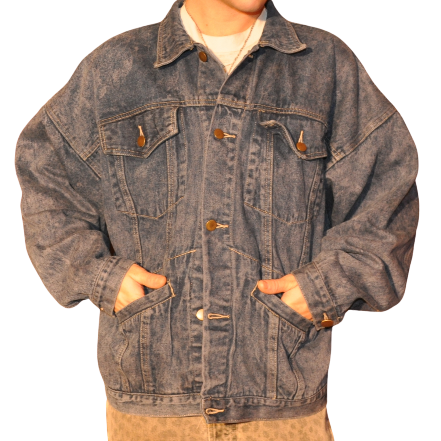 1980's Acid Wash Denim Jacket
