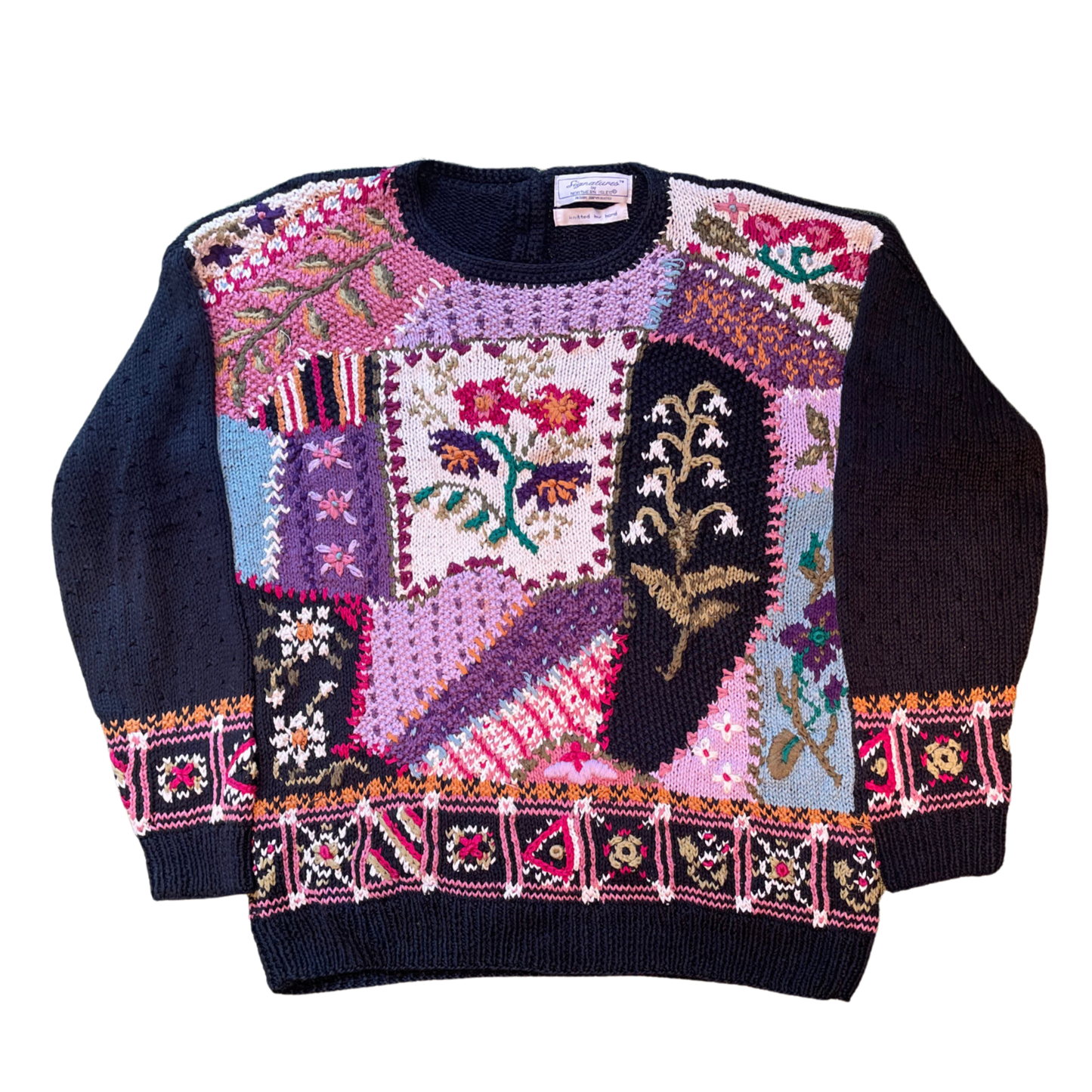 Crazy Quilt Patchwork Sweater