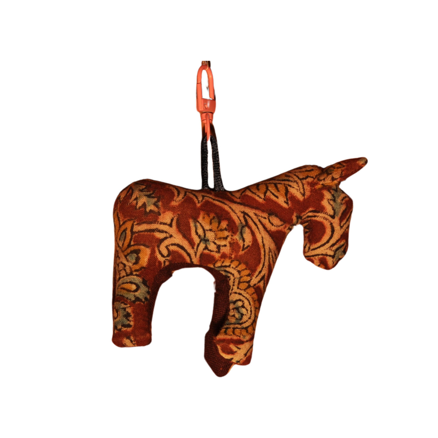 Romantic Block Print Horse Bag Charm