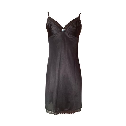 Vintage Black Slip Dress
