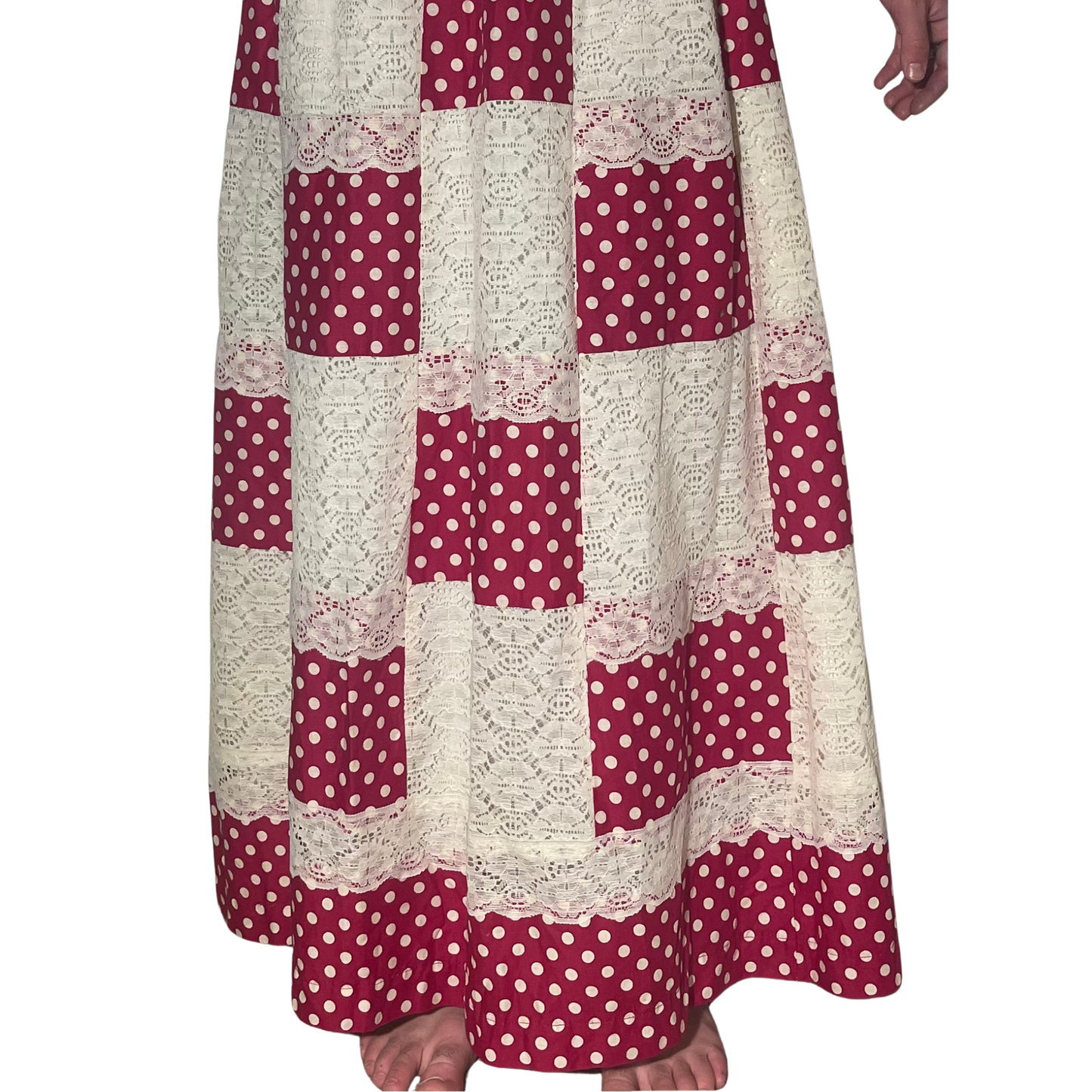 1970's Patchwork Maxi Skirt