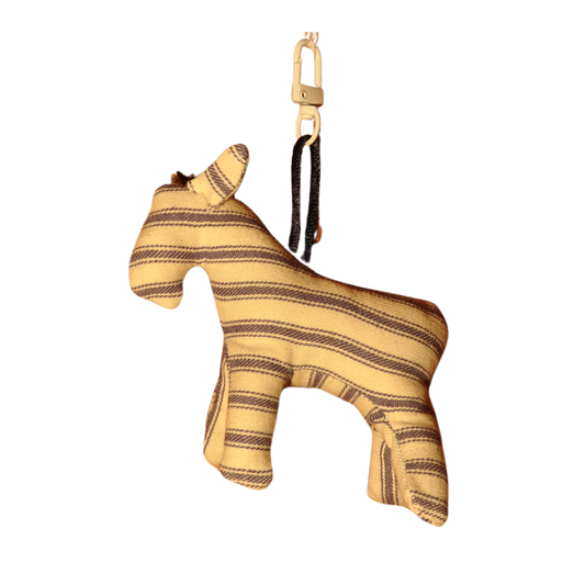 Classic Stripe Horse Bag Charm