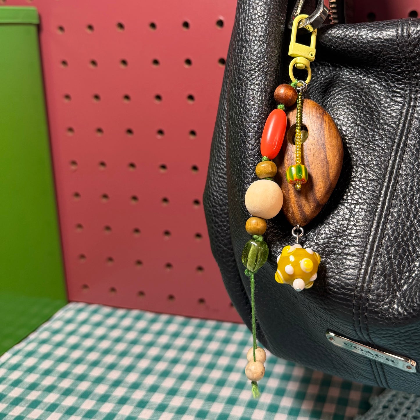Cactus Flower Bag Charm