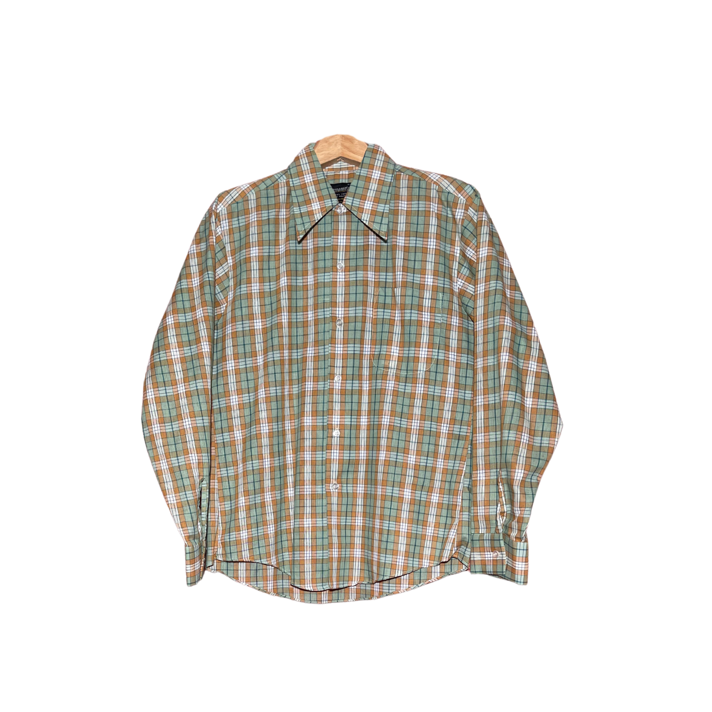 1970's Plaid Button Down Shirt