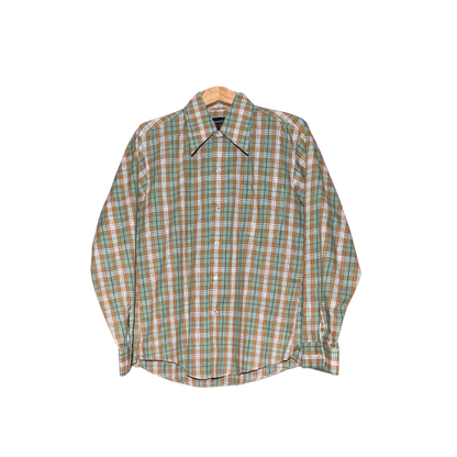 1970's Plaid Button Down Shirt