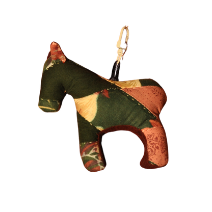 Woodsy Quilt Horse Bag Charm