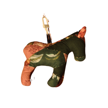 Woodsy Quilt Horse Bag Charm