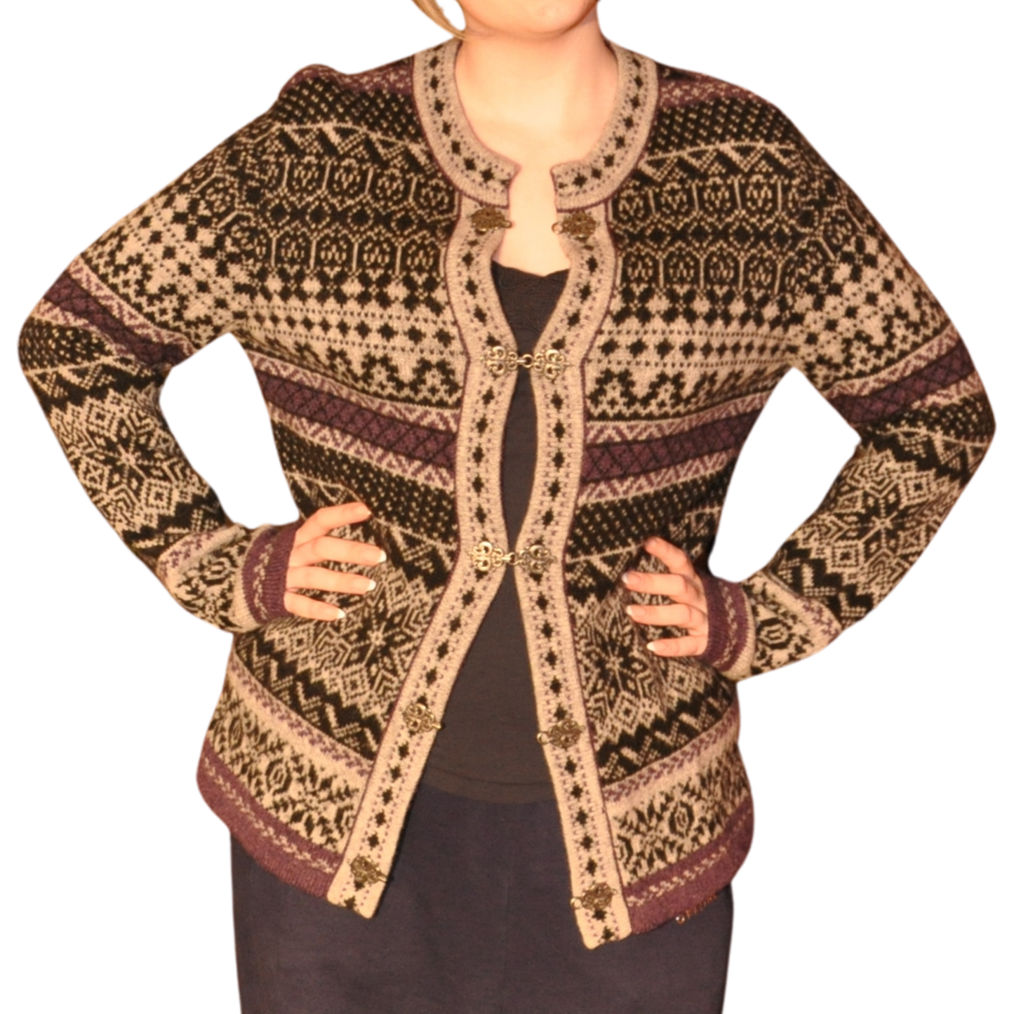 Vintage Wool Nordic Sweater