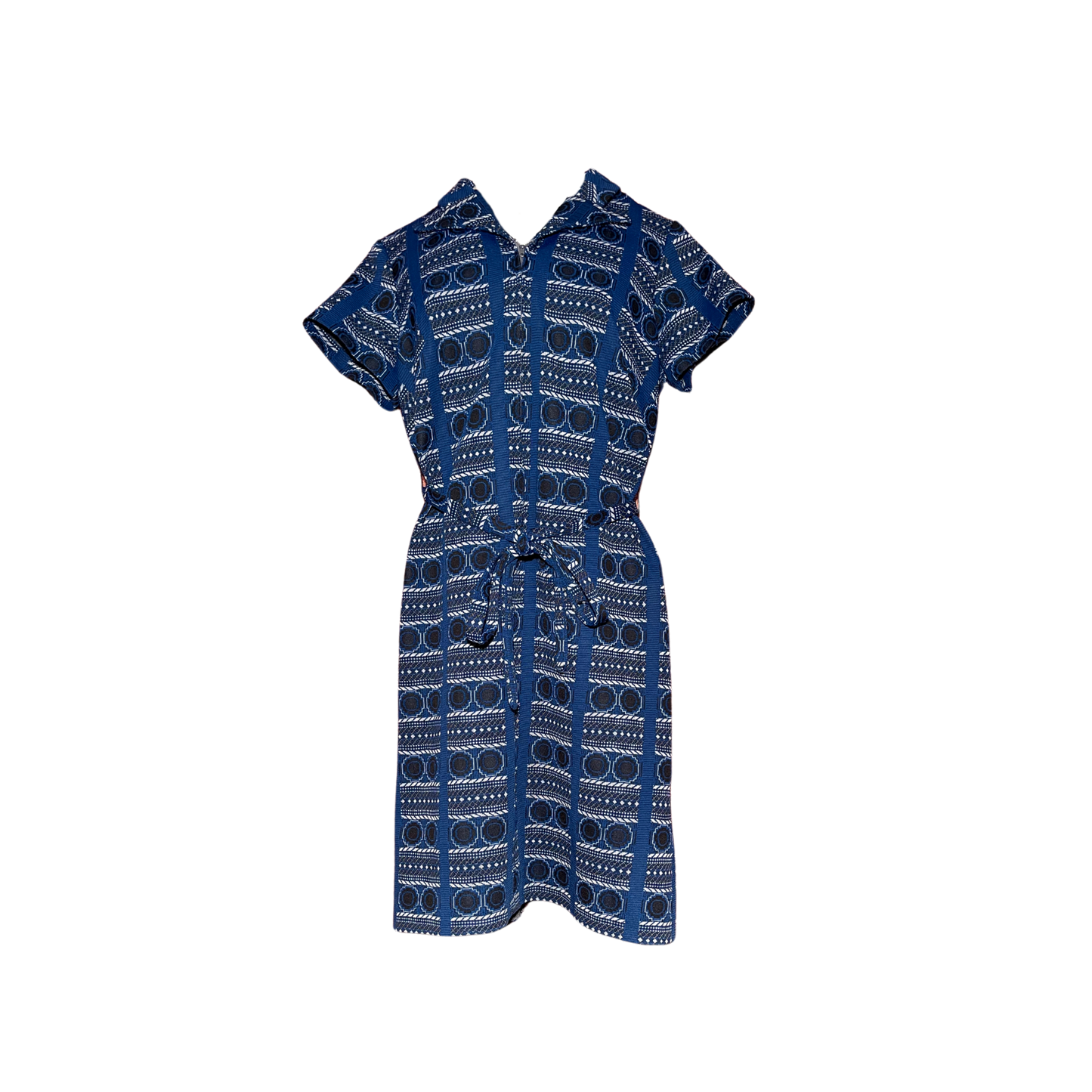 1970's Geometric Knit Dress