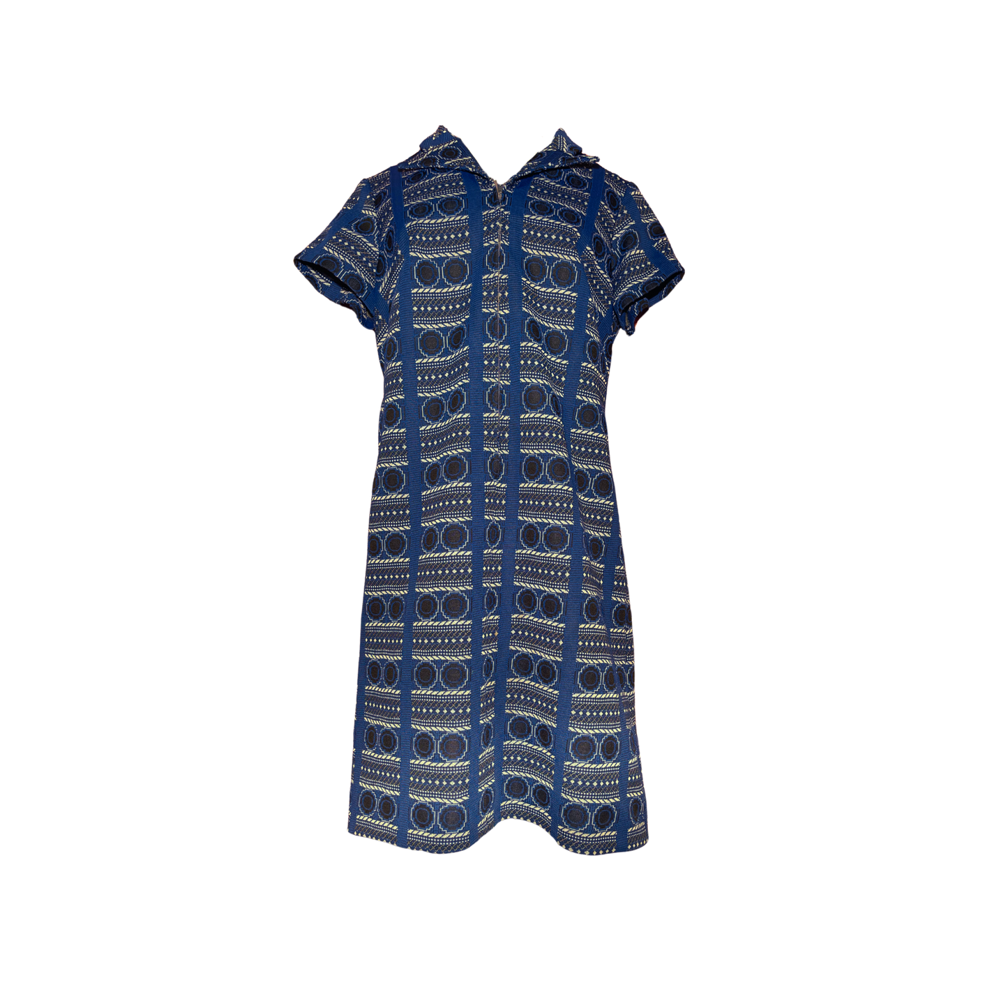 1970's Geometric Knit Dress