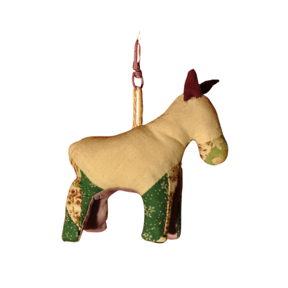 Baby Green Quilt Horse Bag Charm