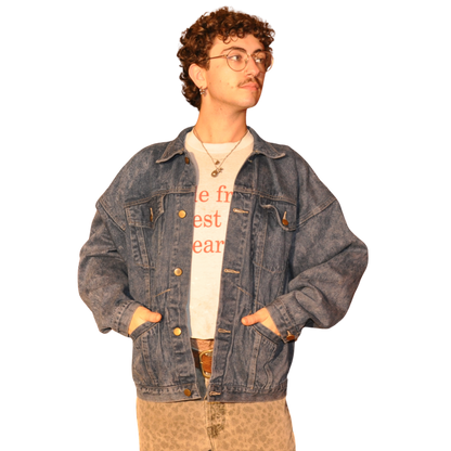 1980's Acid Wash Denim Jacket