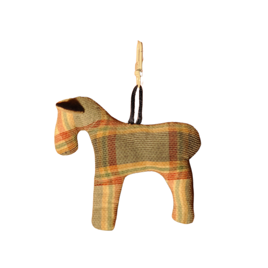 Birch Plaid Horse Bag Charm