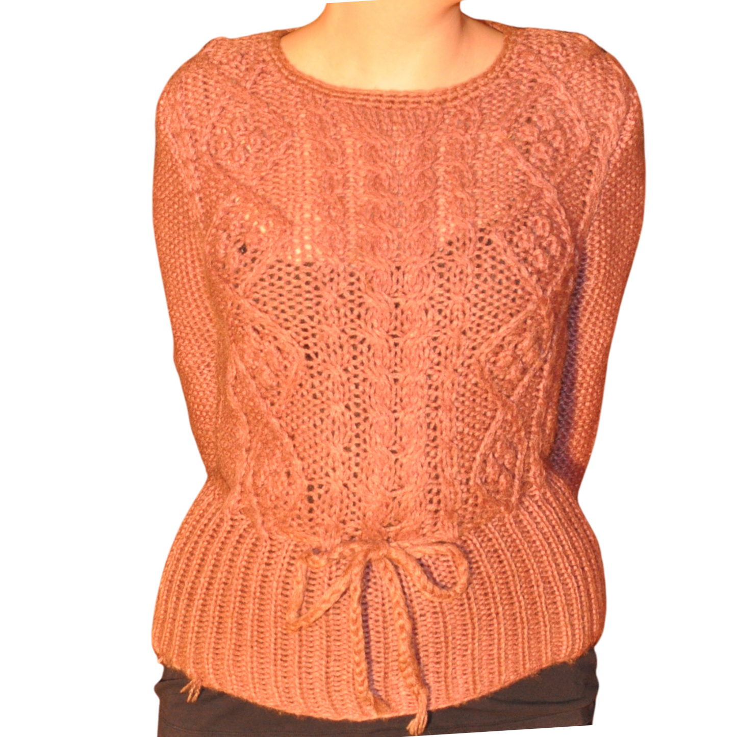 Hand Knit Mauve Sweater