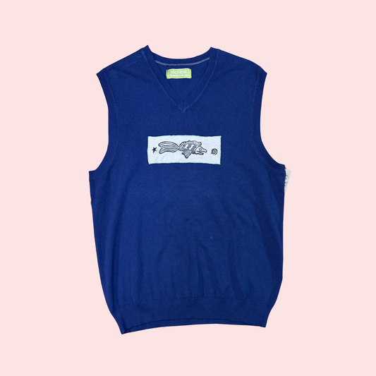Fish Patchwork Sweater Vest