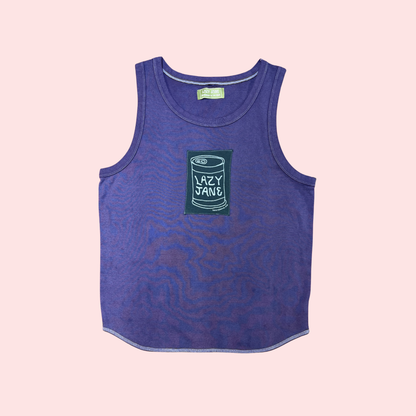 Violet Patchwork Soup Can Tank Top