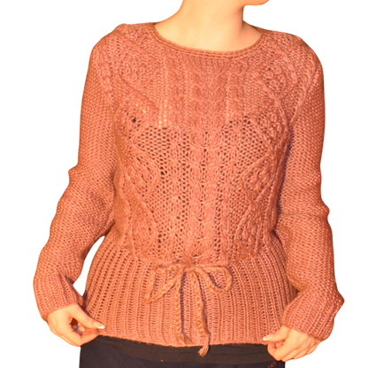 Hand Knit Mauve Sweater