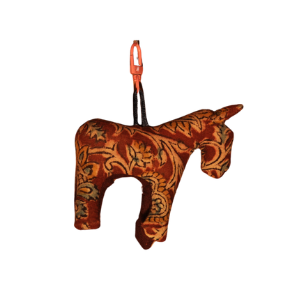 Romantic Block Print Horse Bag Charm