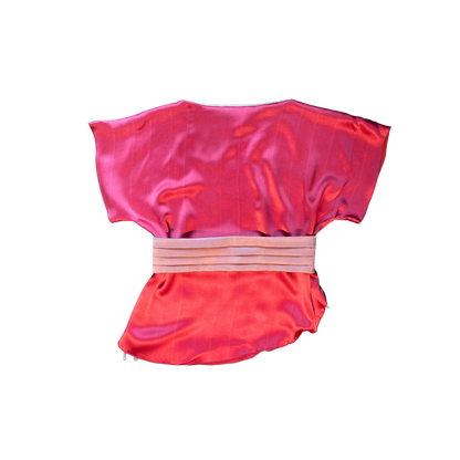 1970's Sansapelle Hand-Painted Silk Top