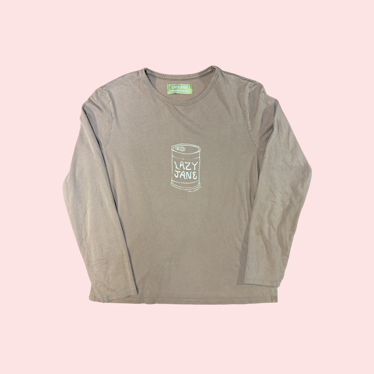 Tan Soup Can Long Sleeve T-shirt