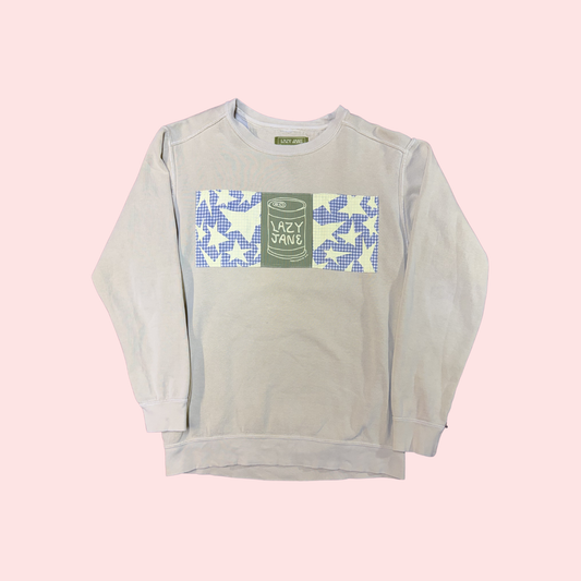 Cream Patchwork Soup Can Sweatshirt