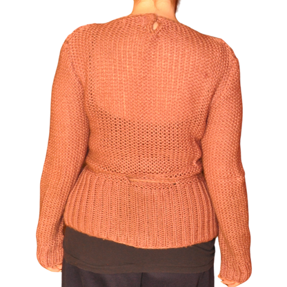 Hand Knit Mauve Sweater