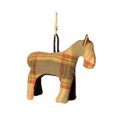Birch Plaid Horse Bag Charm