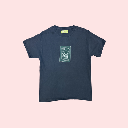 Black Patchwork Soup Can T-Shirt
