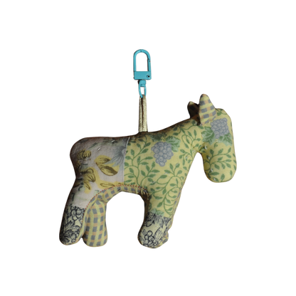 Spring Quilted Horse Bag Charm