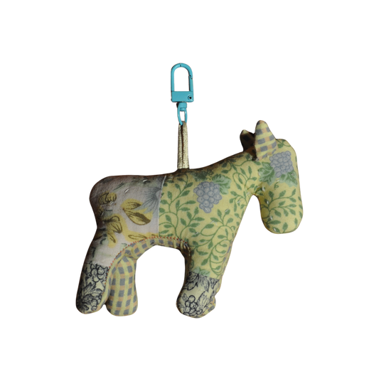 Spring Quilted Horse Bag Charm