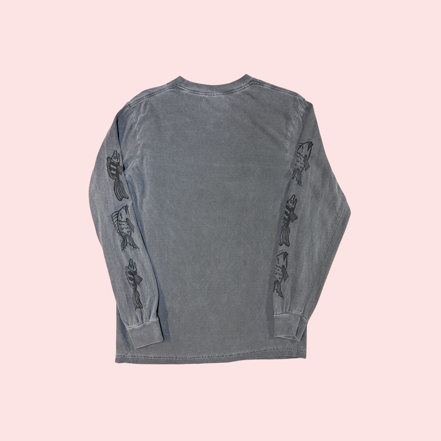Block Print Fish Long Sleeve T-shirt