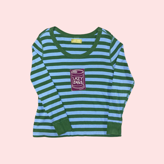 Striped Patchwork Soup Can Long Sleeve