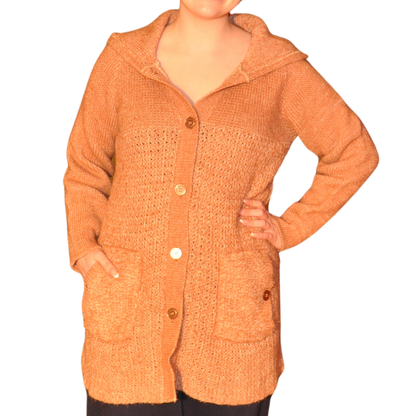 Deadstock 1970's Hooded Cardigan