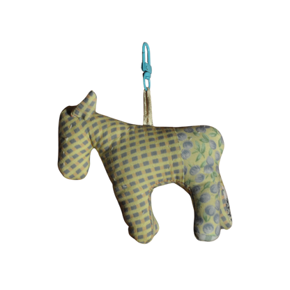 Spring Quilted Horse Bag Charm