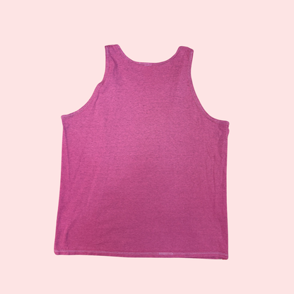 Red Block Print Fish Tank Top