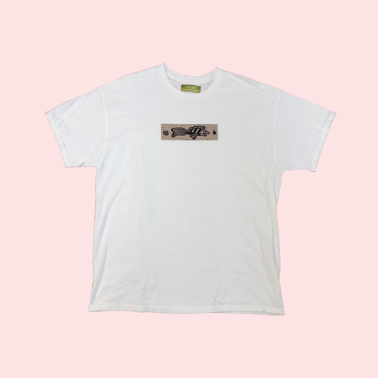 White Patchwork Fish T-shirt