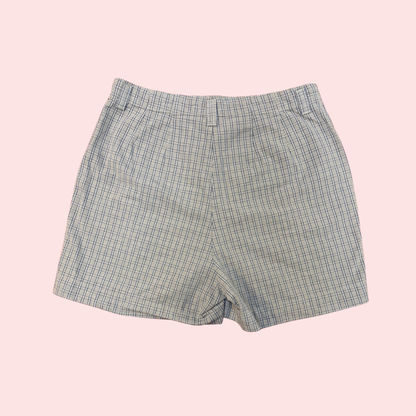Plaid Patchwork Fish Shorts