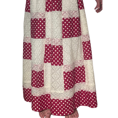 1970's Patchwork Maxi Skirt
