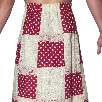 1970's Patchwork Maxi Skirt