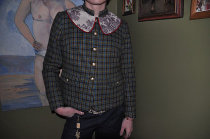 Violet Toile Collar