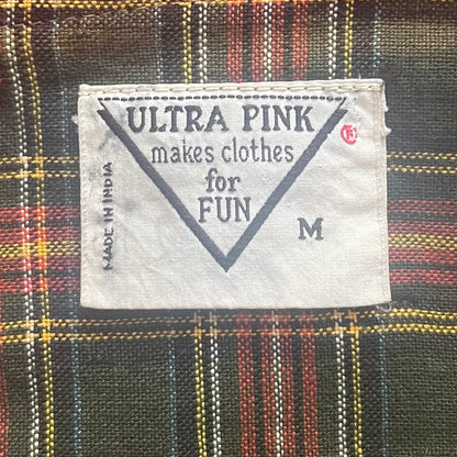 Embroidered Plaid Pleated Skirt