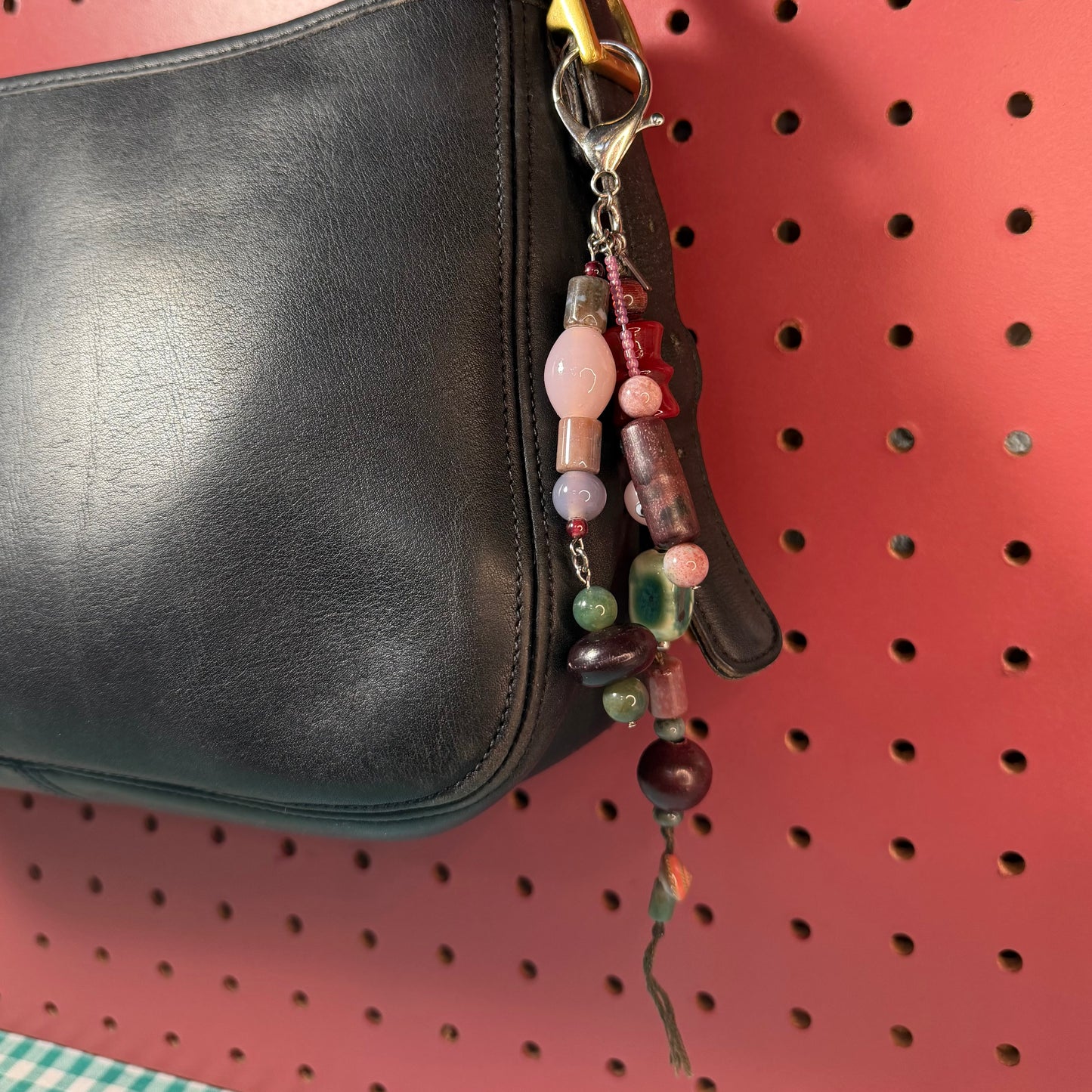 Red Wine Bag Charm