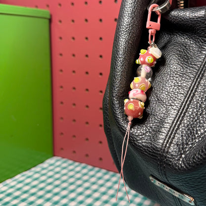 Peony Garden Bag Charm