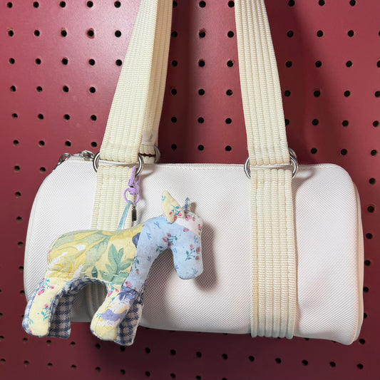 Spring Quilted Horse Bag Charm
