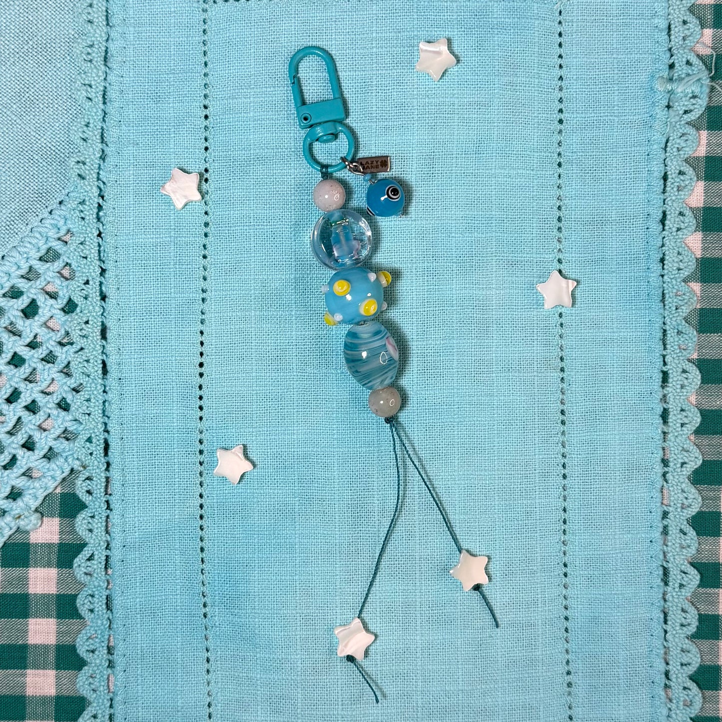 Aqua Pop Bag Charm