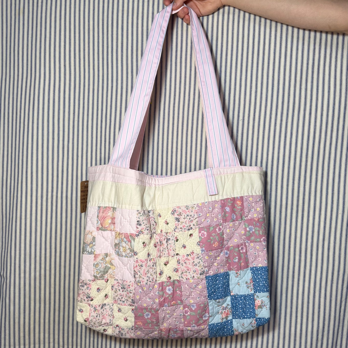 Dreamy Pastel Quilted Market Bag