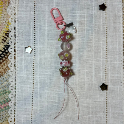 Peony Garden Bag Charm